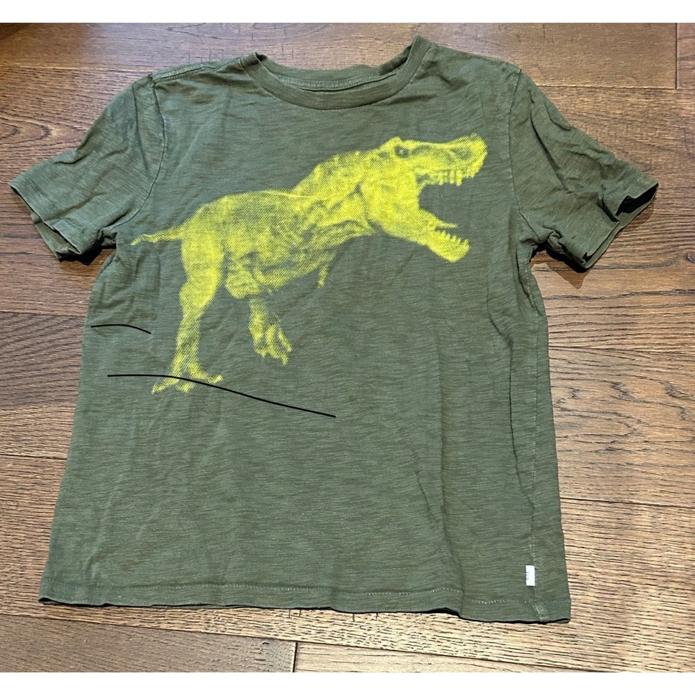 GAP Kids Boys Green T-Shirt Dinosaur Graphic Short‎ Sleeve Tee Medium
